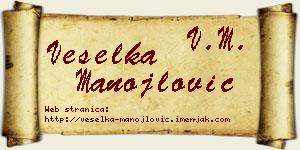 Veselka Manojlović vizit kartica